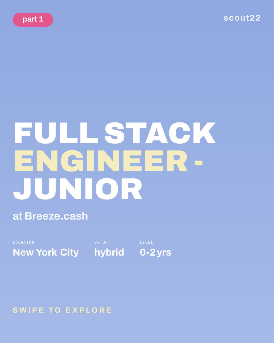 Full Stack Engineer - Junior at Breeze.cash