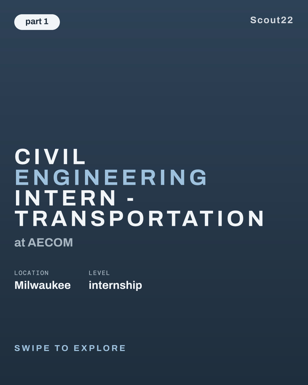 Civil Engineering Intern - Transportation at AECOM