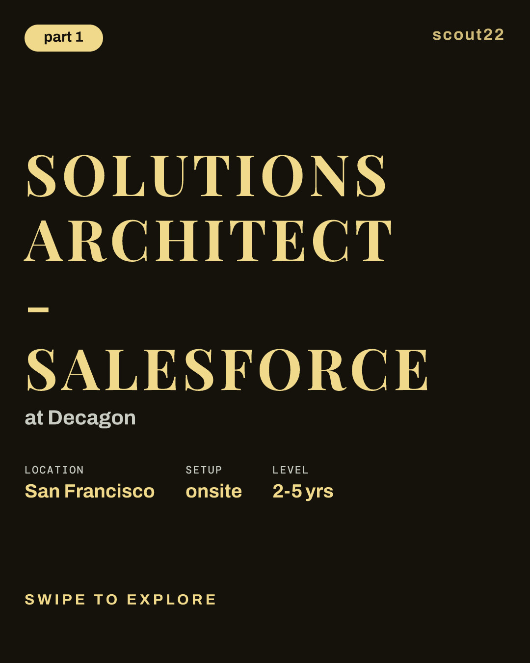 Solutions Architect - Salesforce at Decagon