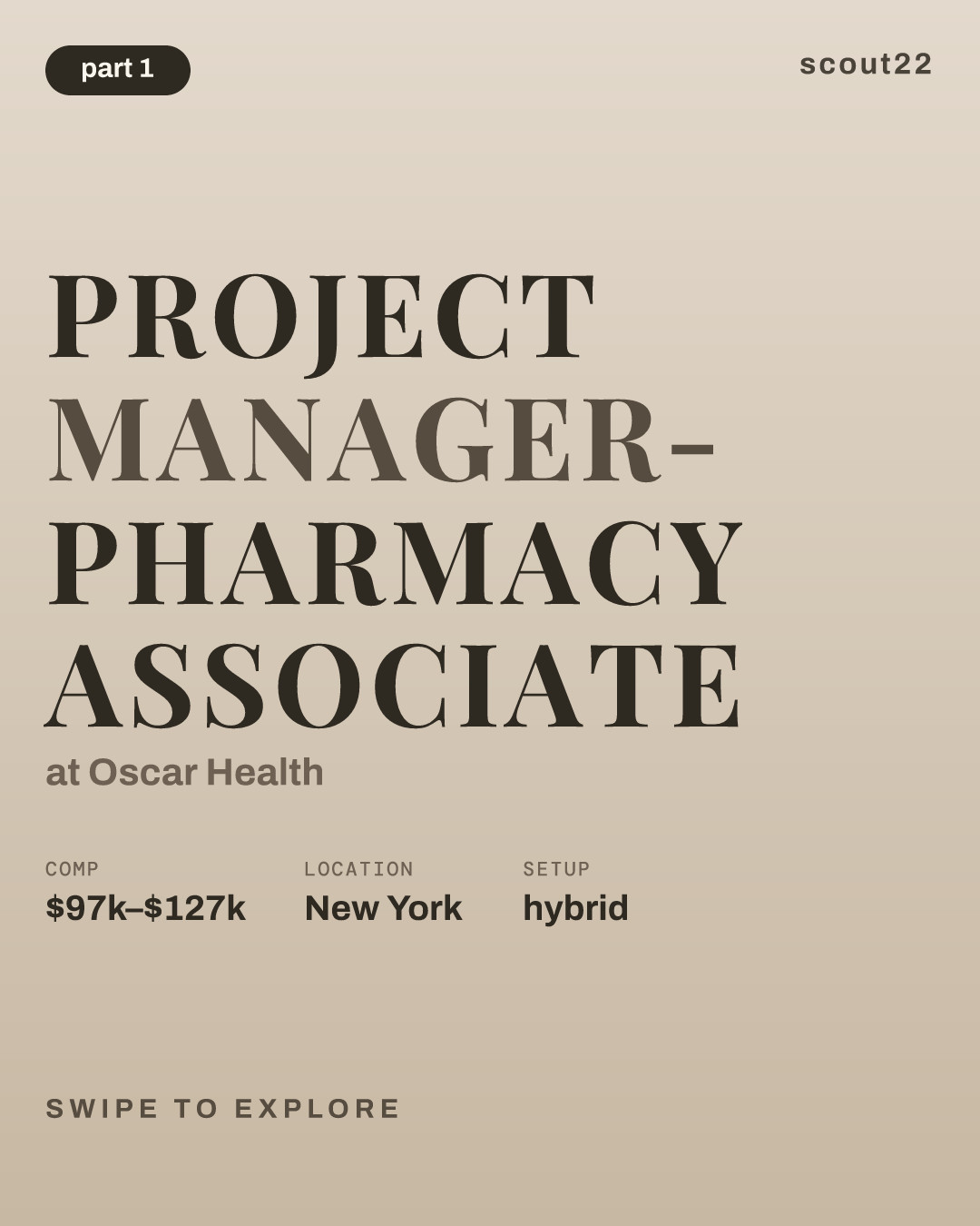 Project Manager- Pharmacy Associate at Oscar Health
