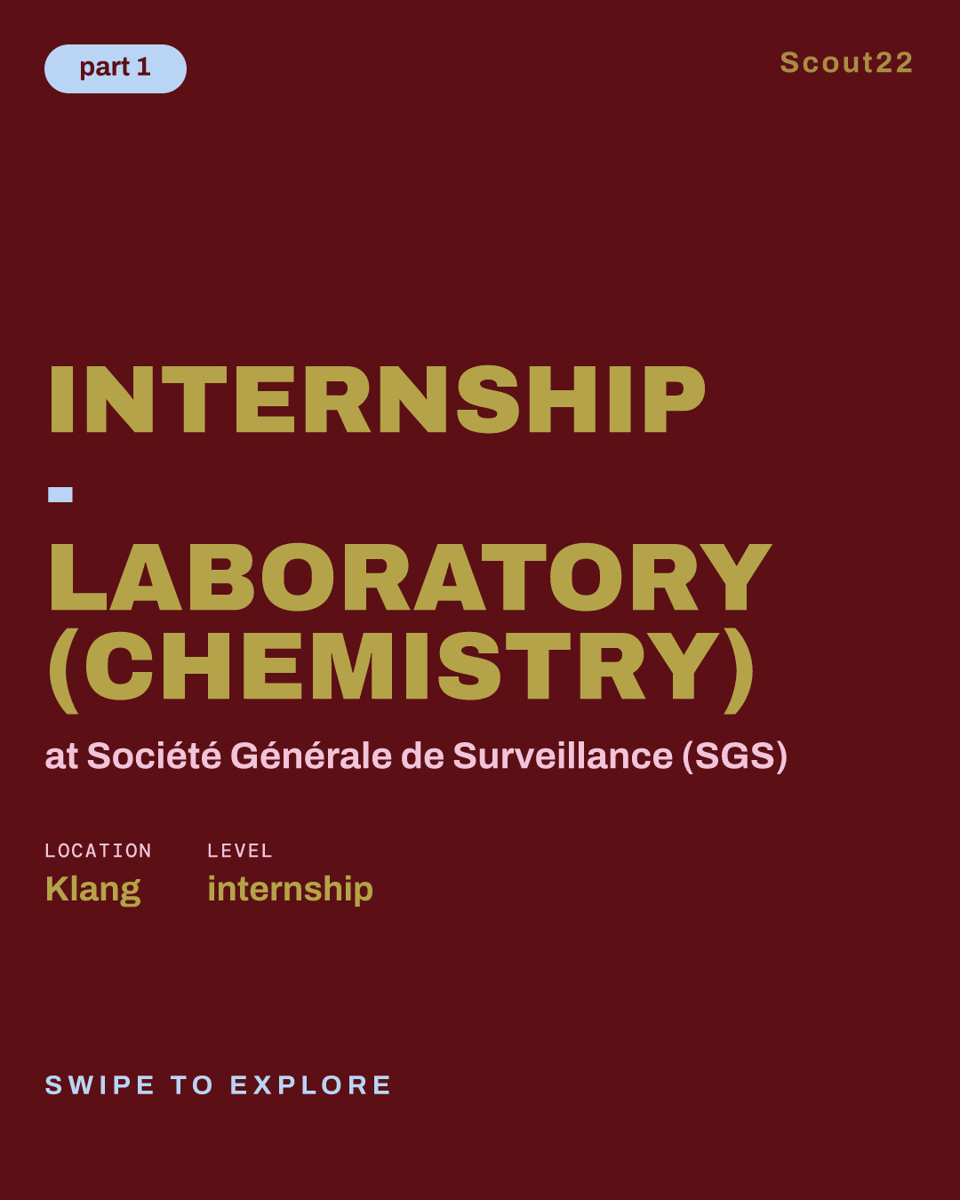 Internship - Laboratory (Chemistry) at Société Générale de Surveillance (SGS)