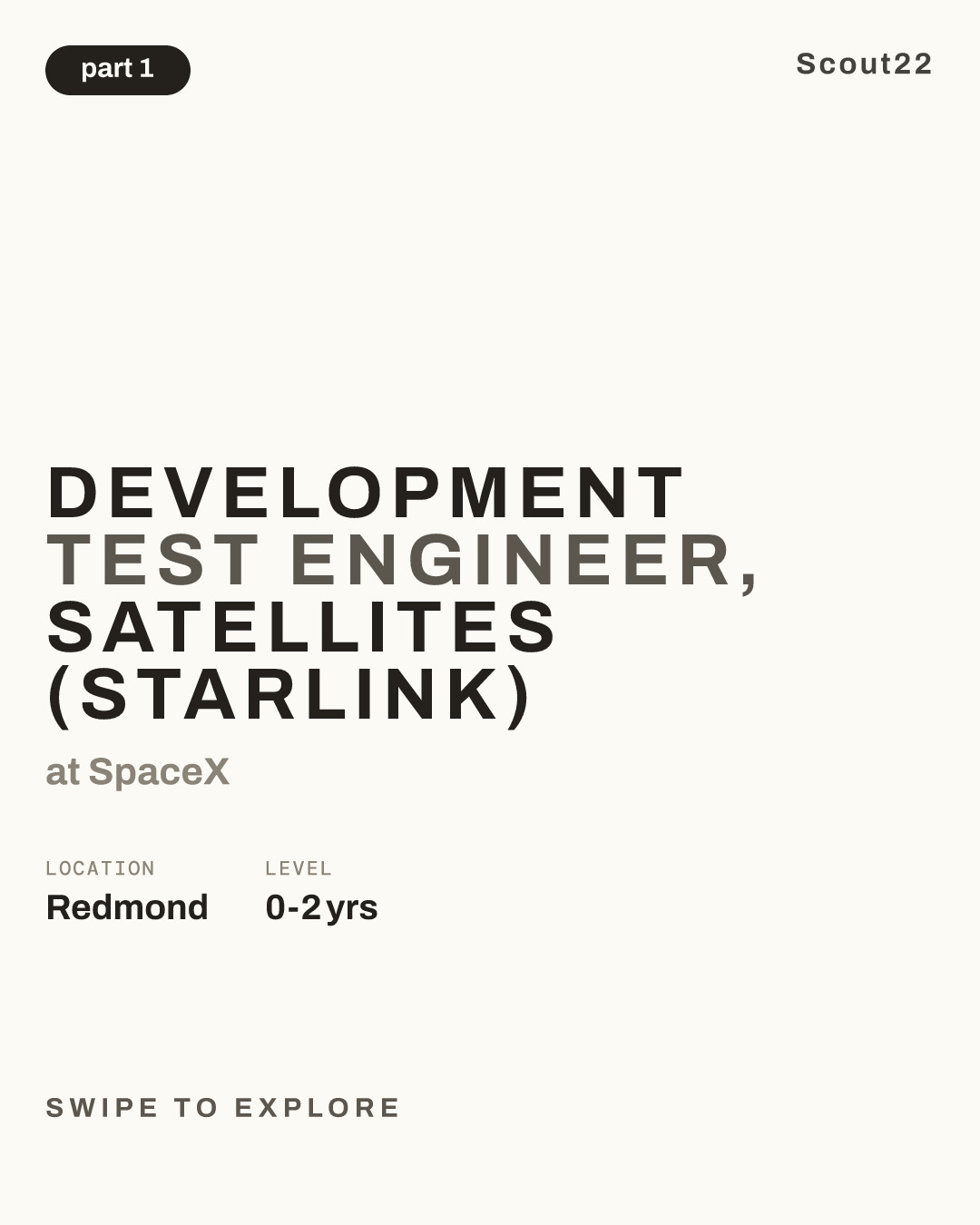 Development Test Engineer, Satellites (Starlink) at SpaceX