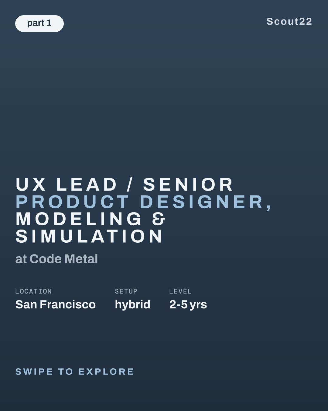 UX Lead / Senior Product Designer, Modeling & Simulation at Code Metal