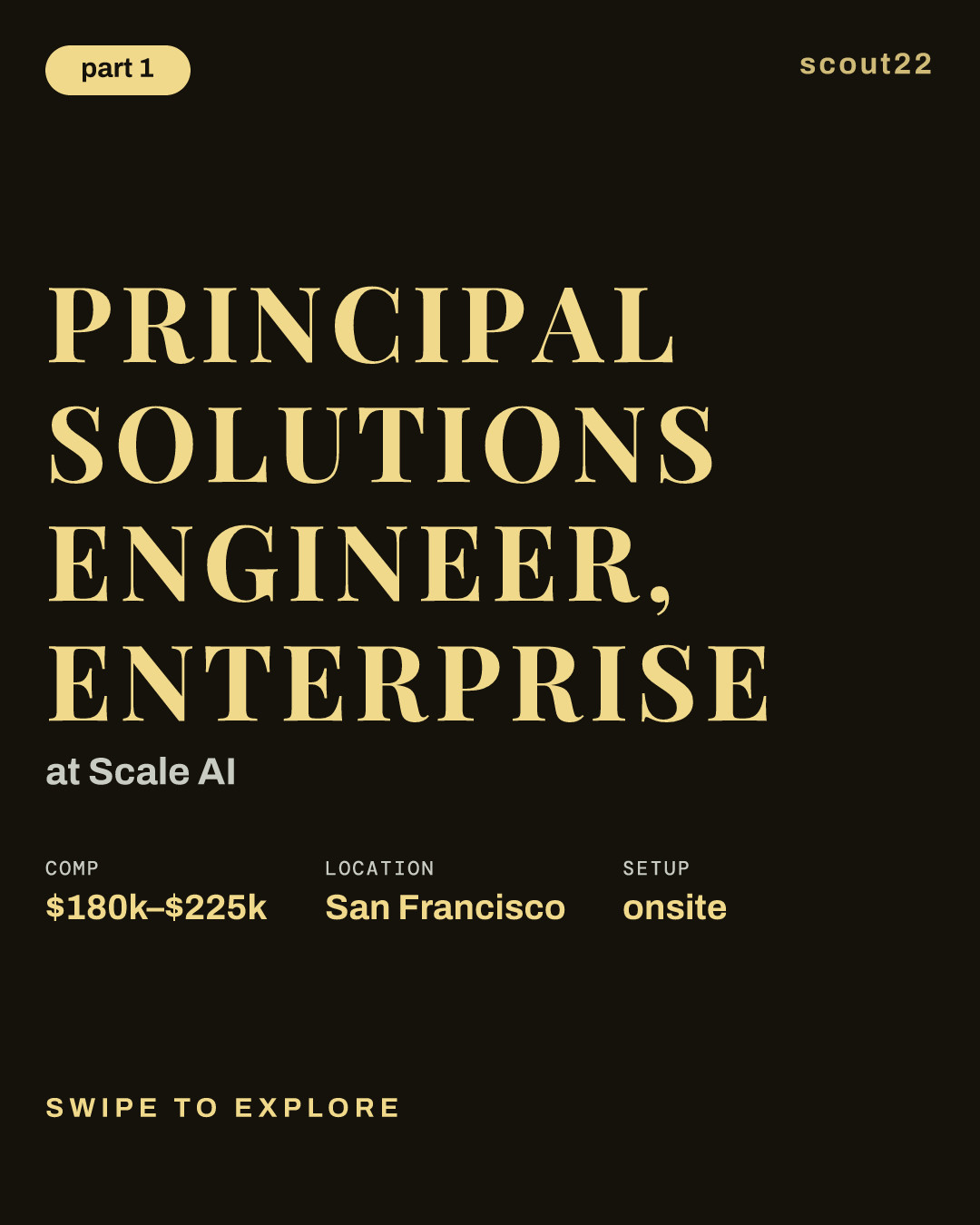 Principal Solutions Engineer, Enterprise at Scale AI