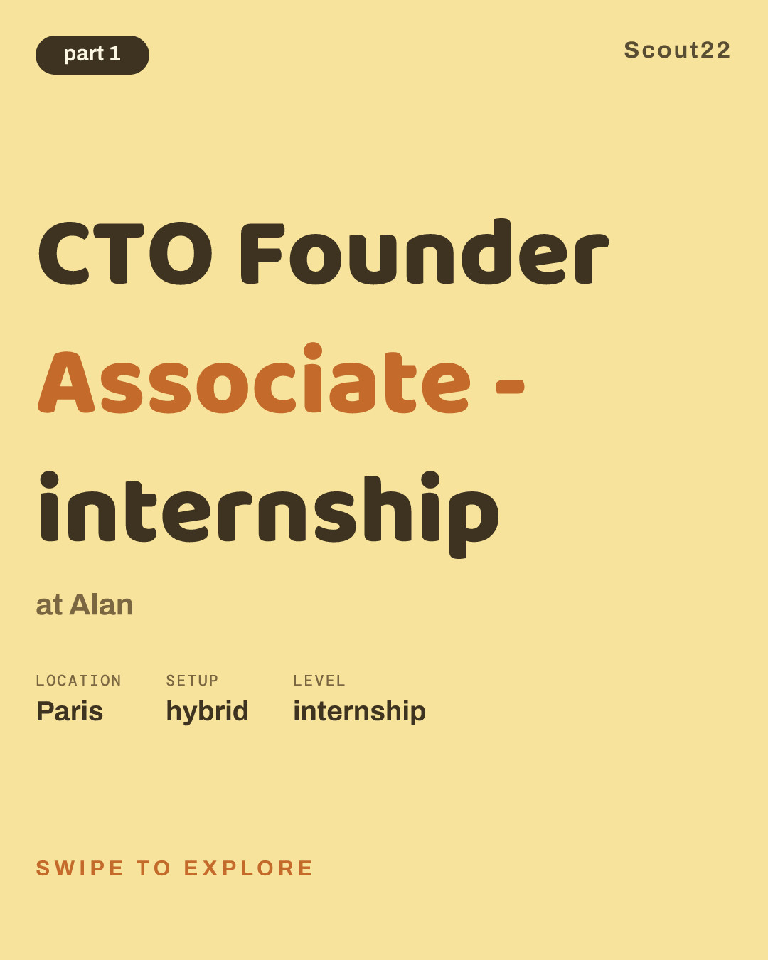 CTO Founder Associate - internship at Alan