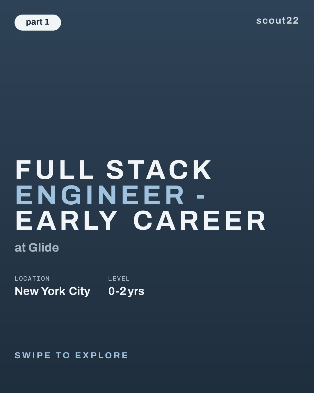 Full Stack Engineer - Early Career at Glide
