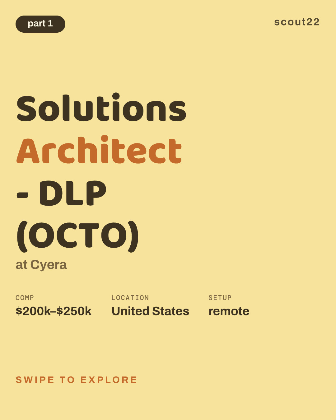 Solutions Architect - DLP (OCTO) at Cyera