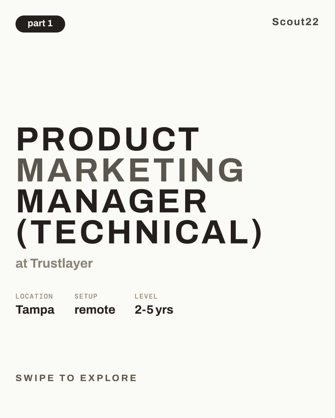 Product Marketing Manager (Technical) at Trustlayer