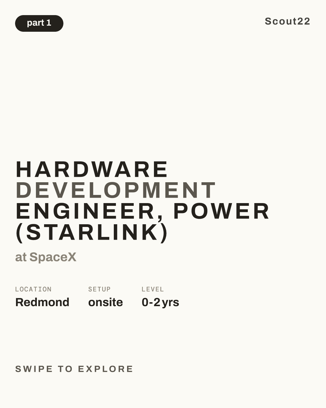 Hardware Development Engineer, Power (Starlink) at SpaceX