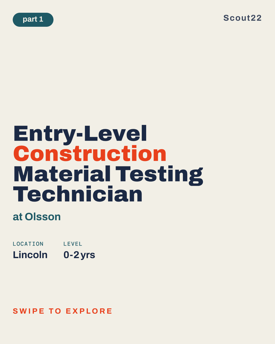 Entry-Level Construction Material Testing Technician at Olsson