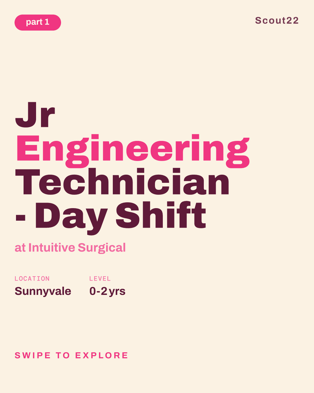 Jr Engineering Technician - Day Shift at Intuitive Surgical