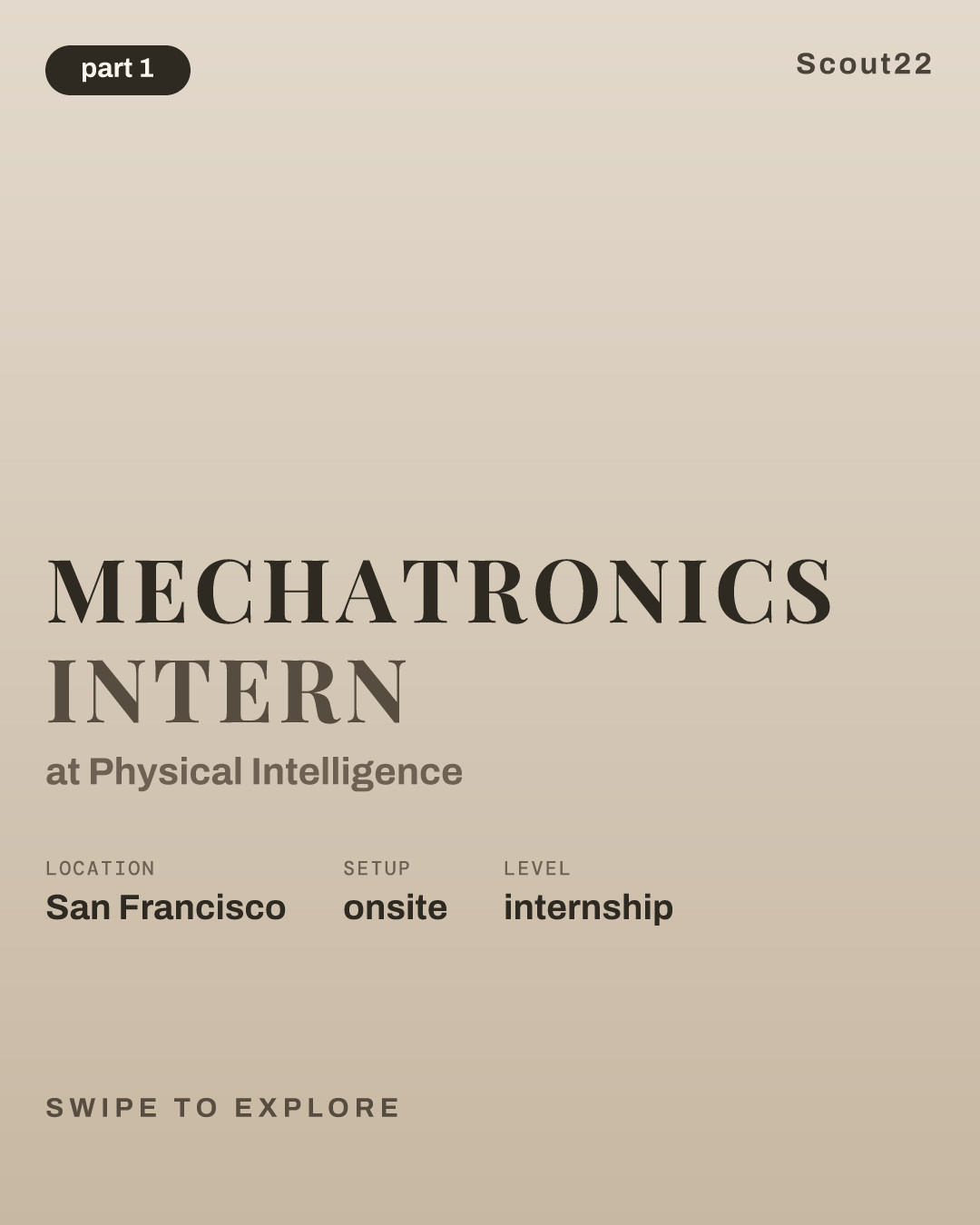 Mechatronics Intern at Physical Intelligence