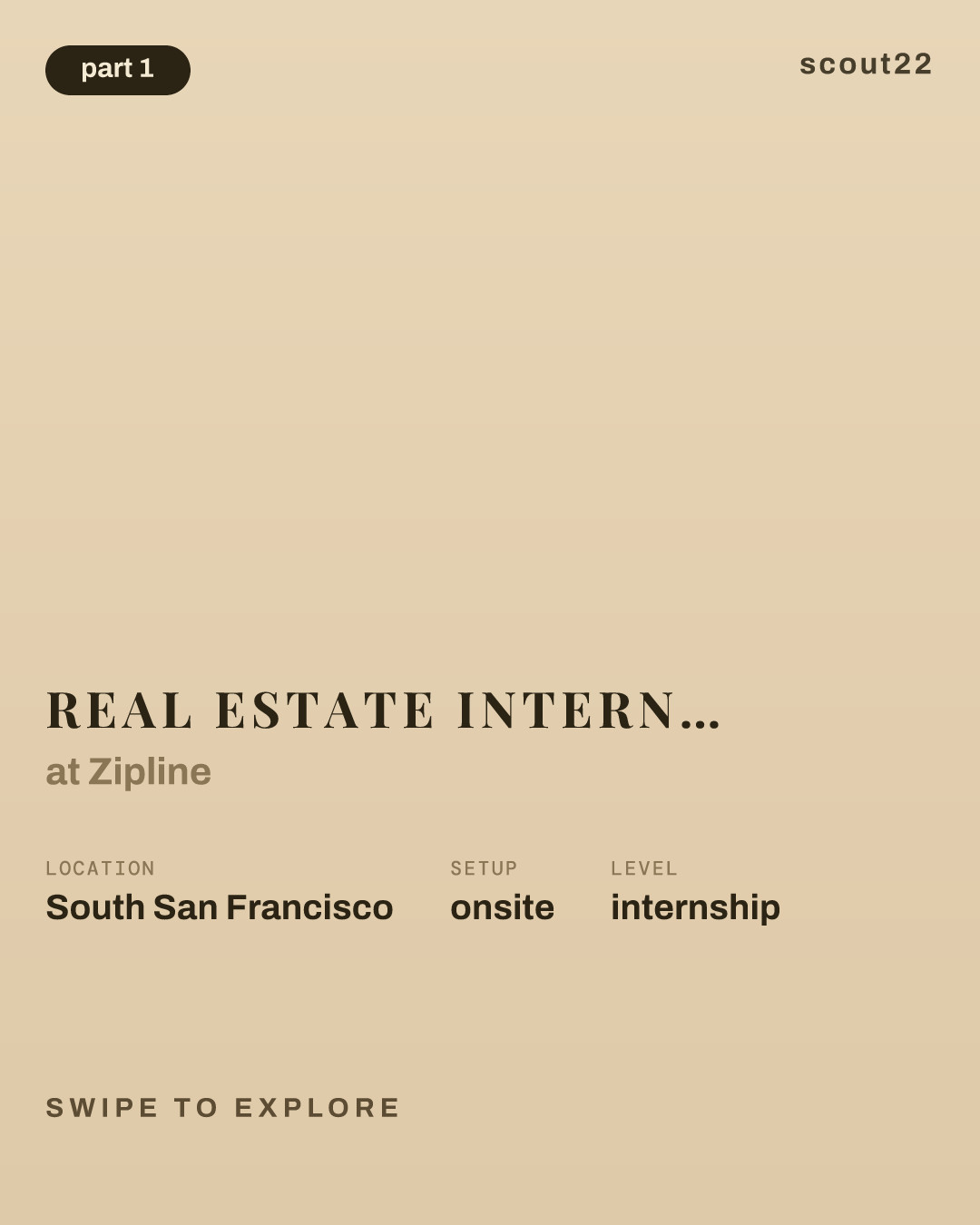 Real Estate Intern (Summer 2027) at Zipline