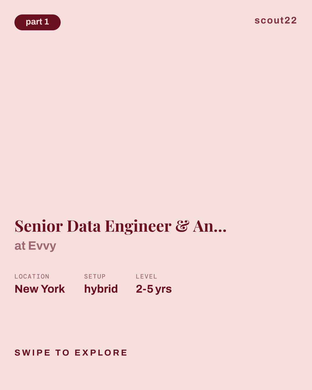 Senior Data Engineer & Analyst at Evvy