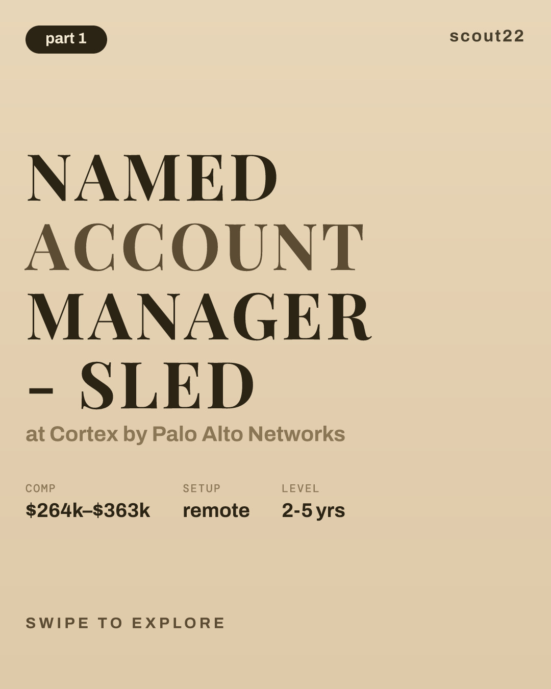 Named Account Manager - SLED at Cortex by Palo Alto Networks