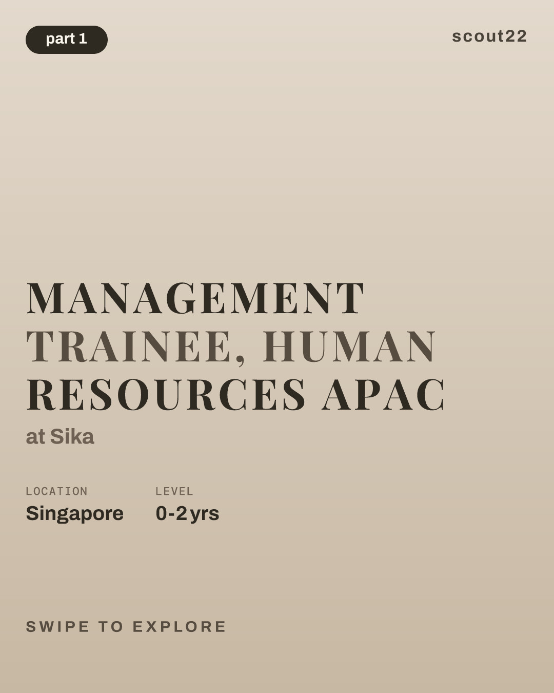Management Trainee, Human Resources APAC at Sika