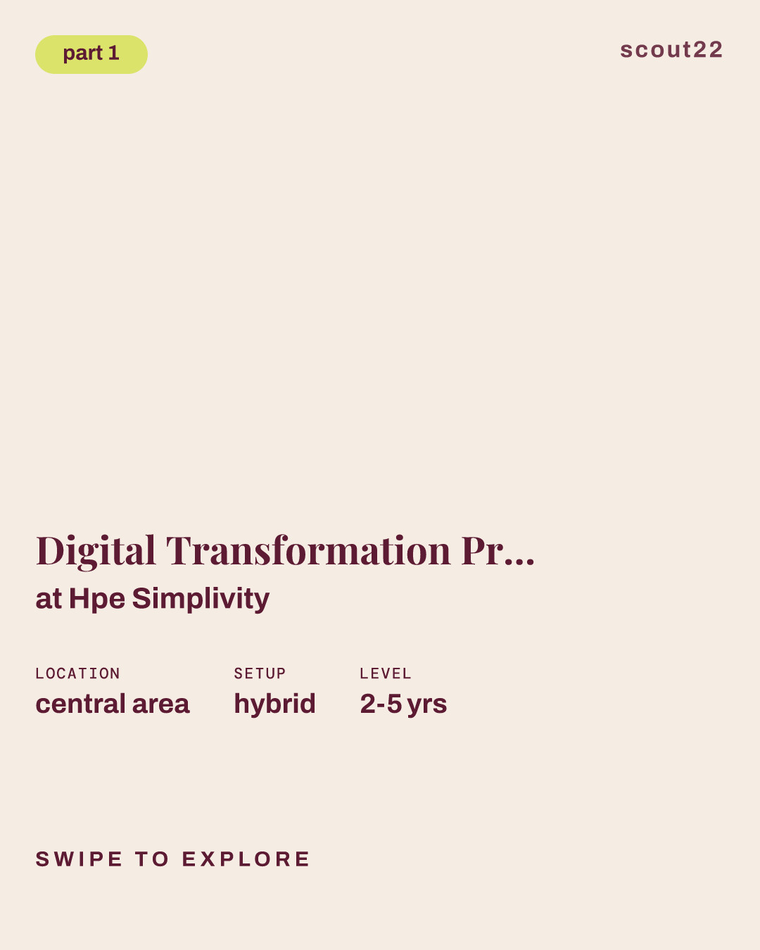 Digital Transformation Program Manager - Smart Factory, Robotics and Automation at Hpe Simplivity