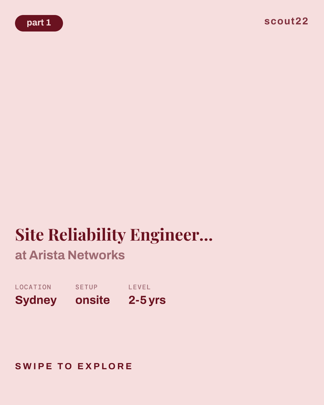 Site Reliability Engineer (SRE/ DevOps) - Engineering Productivity - Sydney at Arista Networks