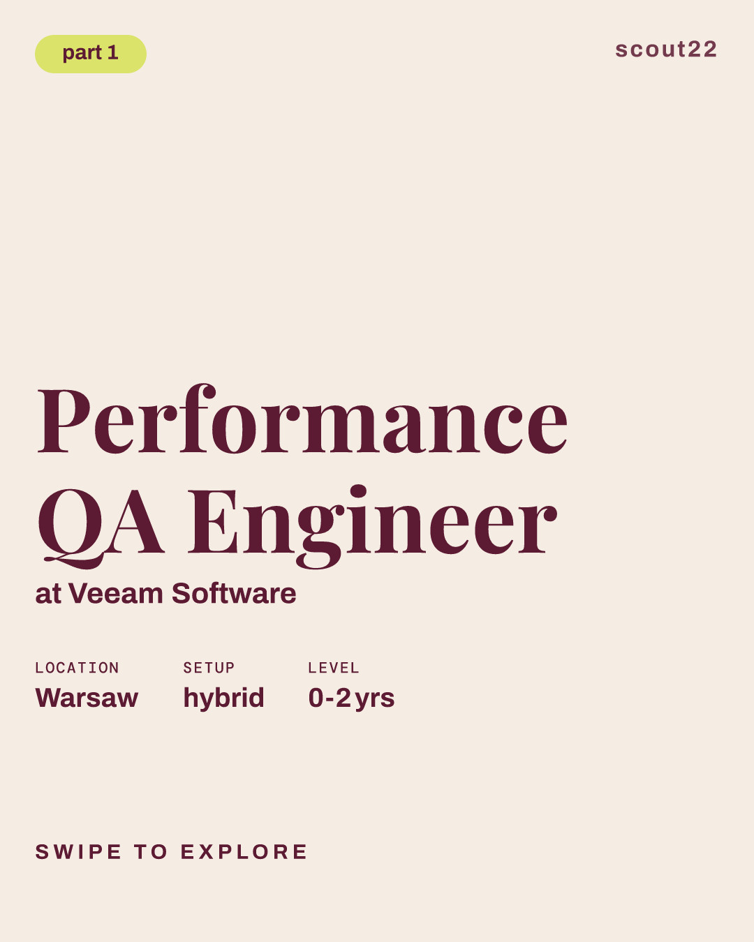 Performance QA Engineer at Veeam Software