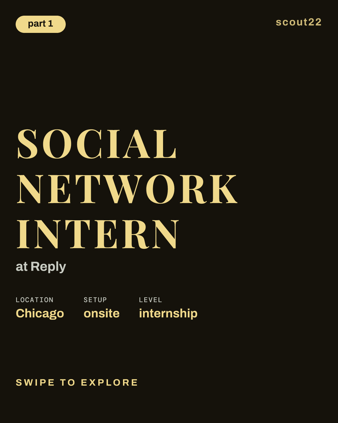 Social Network Intern at Reply