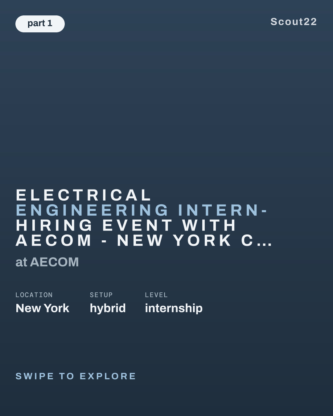 Electrical Engineering Intern- Hiring Event with AECOM - New York City at AECOM