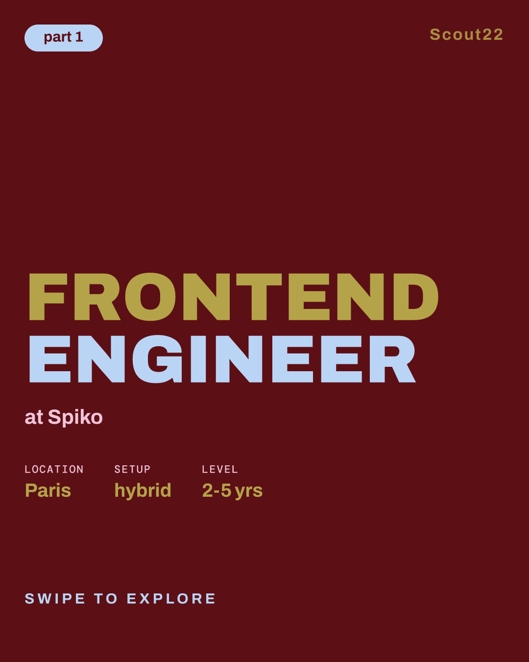 Frontend Engineer at Spiko