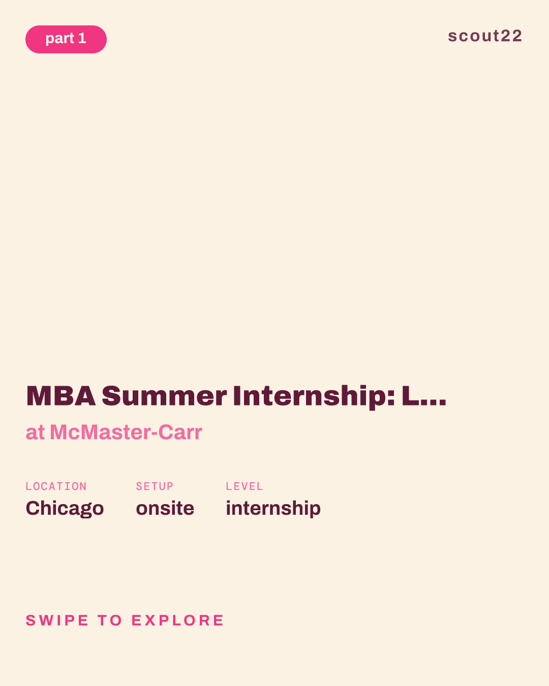 MBA Summer Internship: Leadership, Strategy, & Operations - Products & Publishing (MBA Class of 2028) at McMaster-Carr