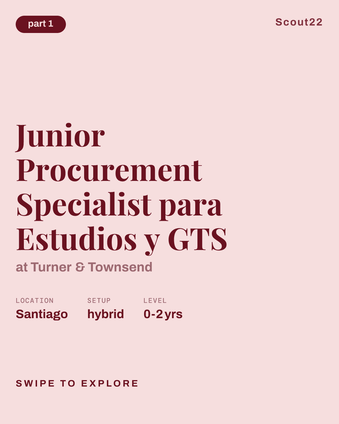 Junior Procurement Specialist para Estudios y GTS at Turner & Townsend
