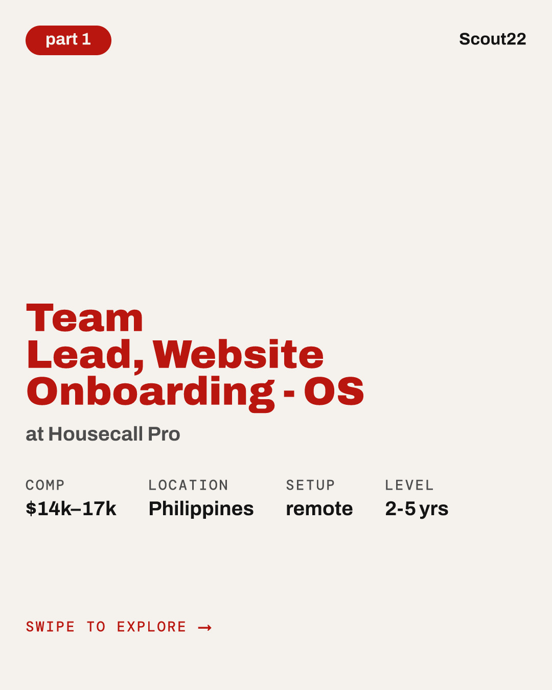 Team Lead, Website Onboarding - OS at Housecall Pro