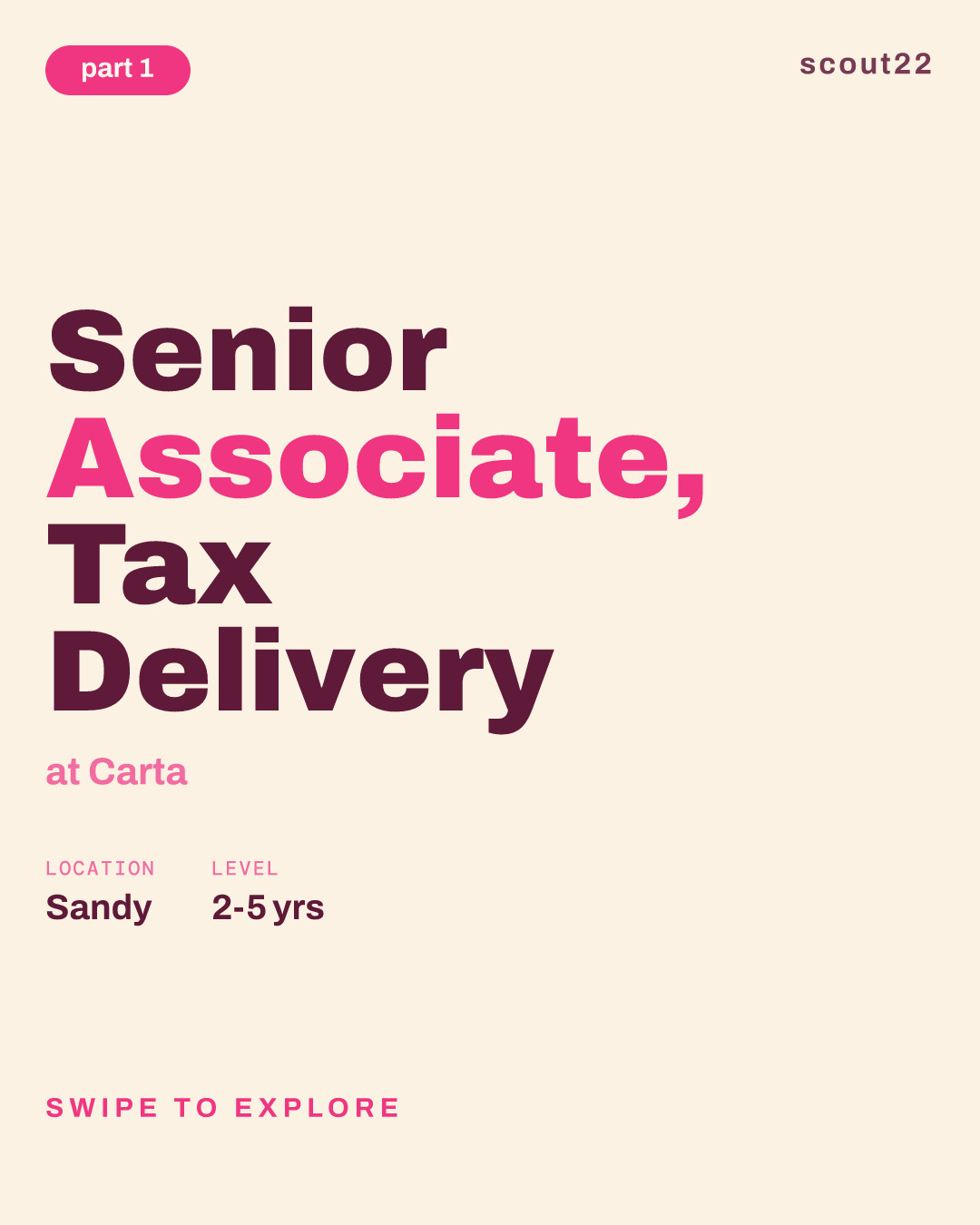 Senior Associate, Tax Delivery at Carta