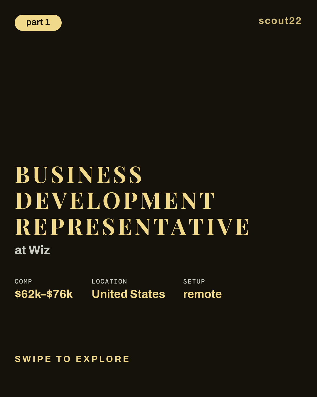 Business Development Representative at Wiz