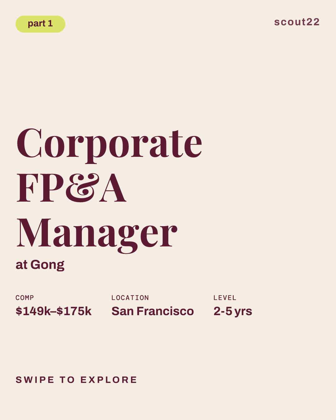 Corporate FP&A Manager at Gong