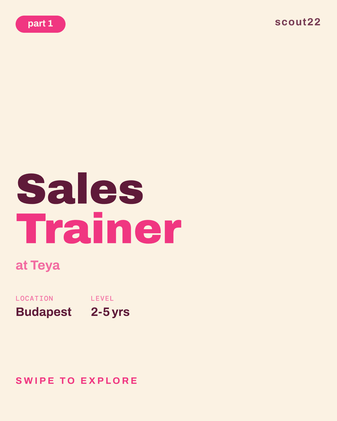 Sales Trainer at Teya