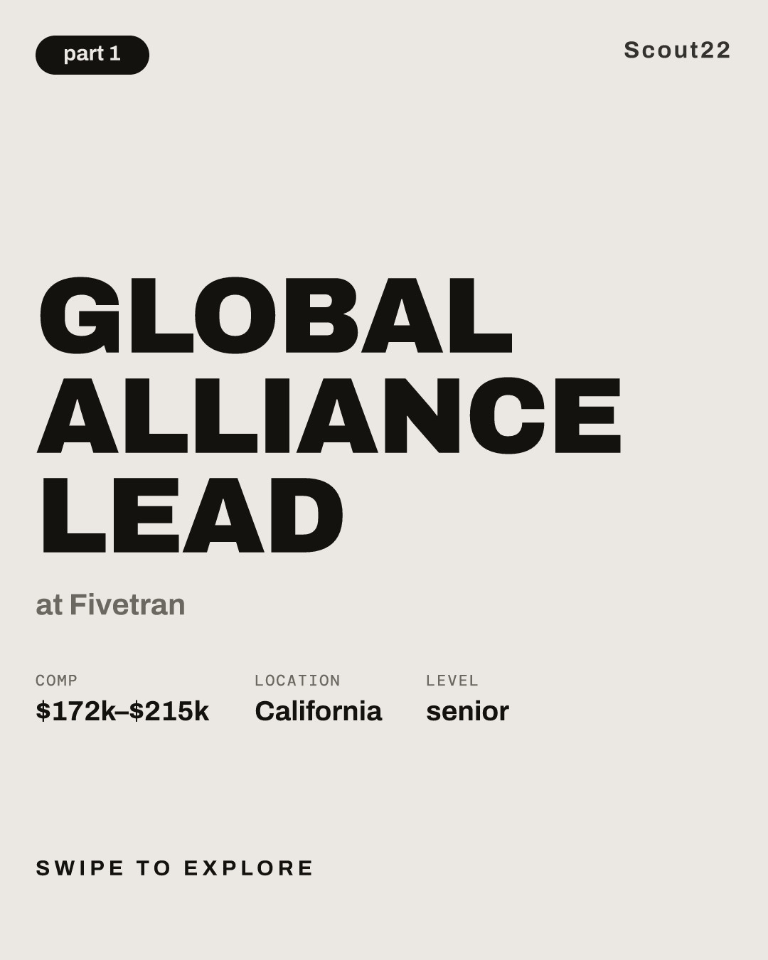 Global Alliance Lead at Fivetran