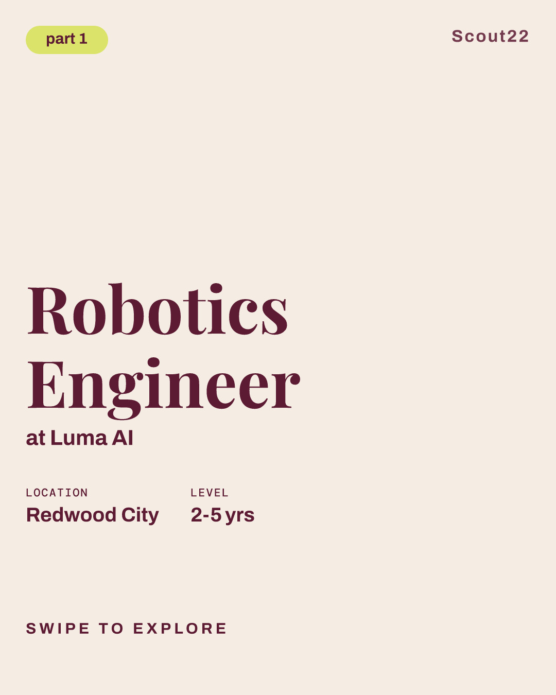 Robotics Engineer at Luma AI