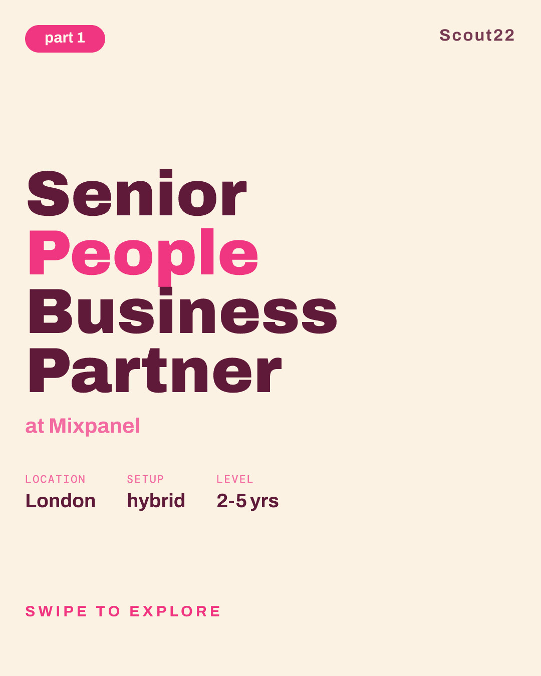 Senior People Business Partner at Mixpanel