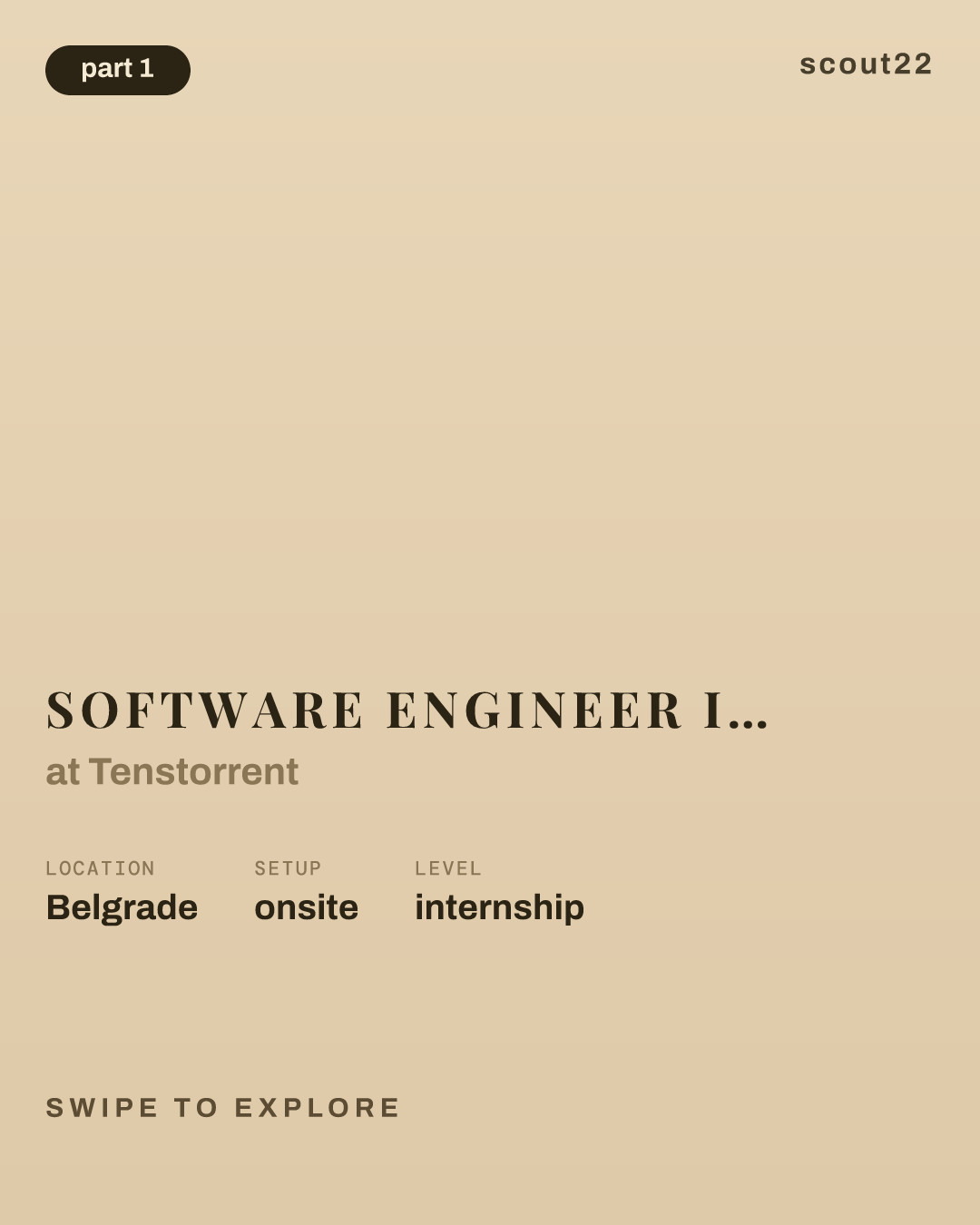 Software Engineer Intern, AI Compiler (Serbia) at Tenstorrent