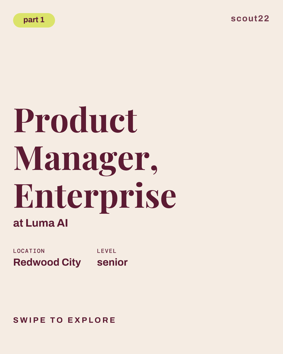 Product Manager, Enterprise at Luma AI